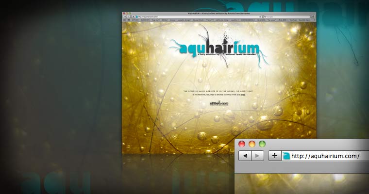Aquhairium Exhibition [Website Design & Development / 2011]