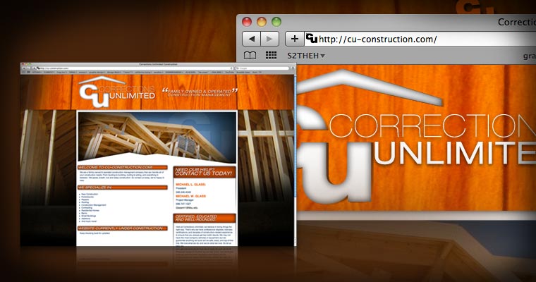 Corrections Unlimited Construction [Website Design & Development / 2010]