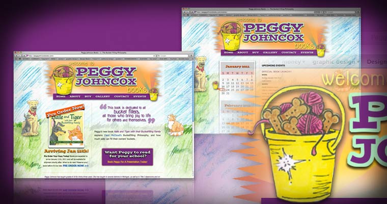 Peggy Johncox Books [Website Design & Development / 2011]